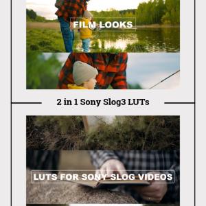 2 in 1 Sony Slog3 LUTs Pack - Professional Cinematic Color Grading Presets for Sony Slog3 Footage Ideal for Filmmakers and Content Creators